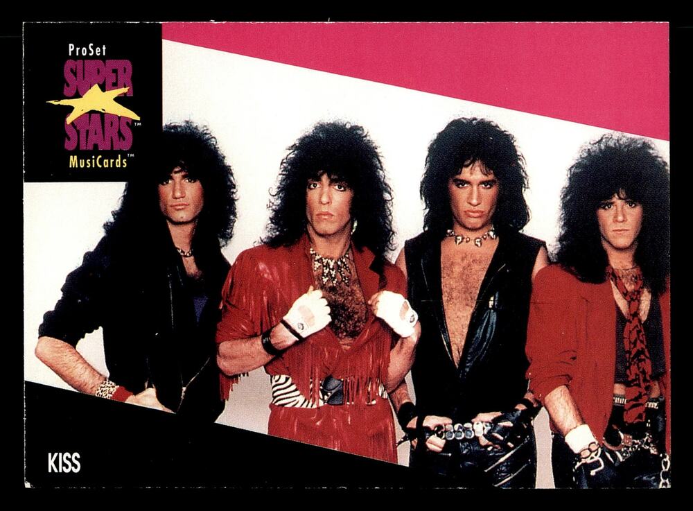1991 Pro Set SuperStars MusiCards #196a Kiss Card